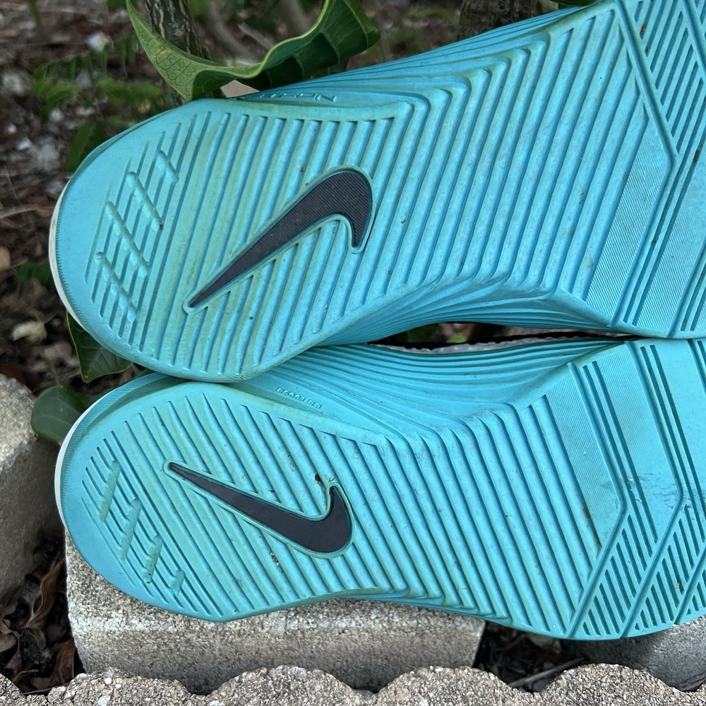 Nike Metcon 6 'Black Light Blue Fury Light Bone' Men's Size 9 [CK9388-070] - Picture 8 of 9